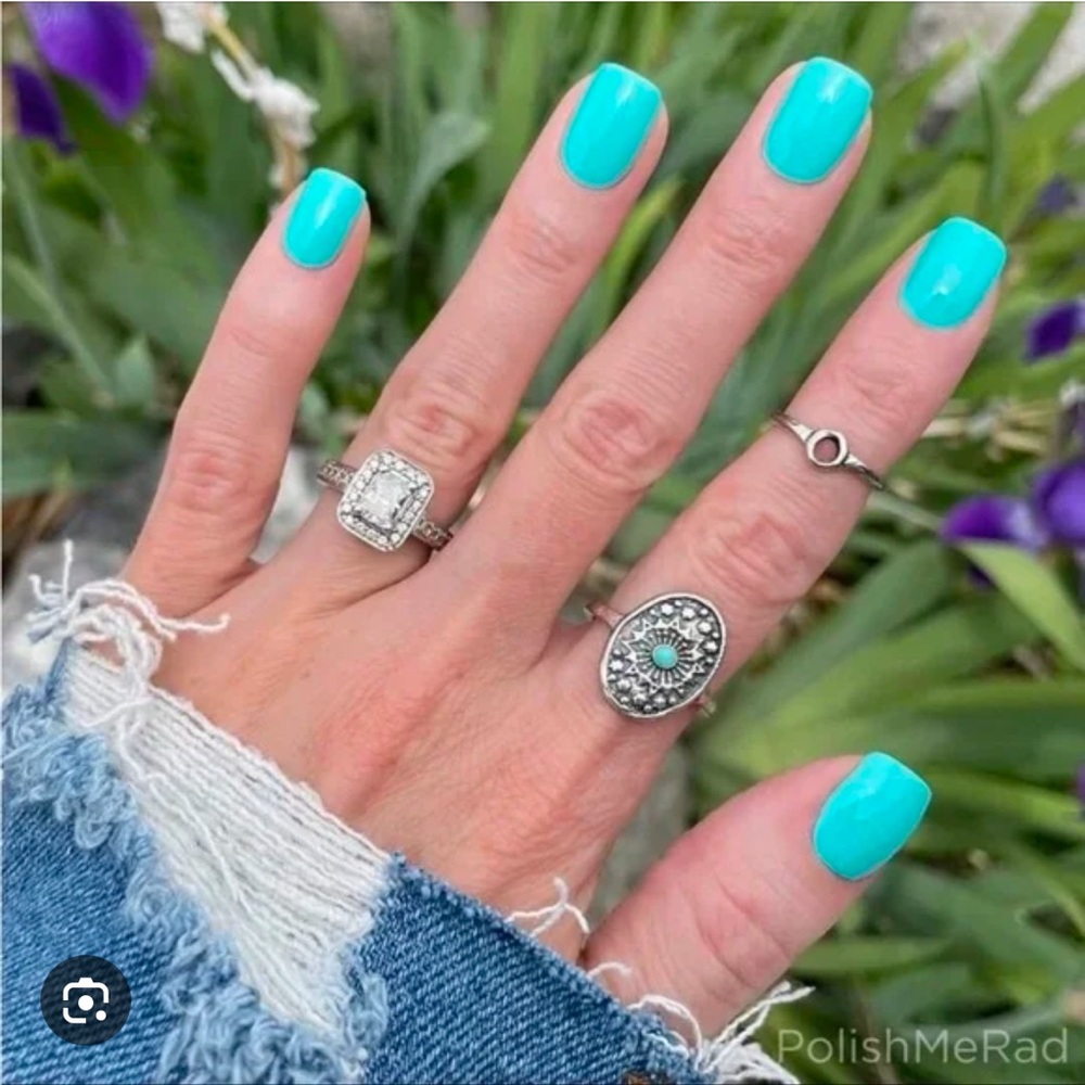 Wicked Cool teal neon nail polish strips from Color Street. New with tags